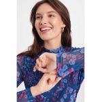 Bluza de plasa cu imprimeu
