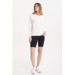 Bluza de trening cu decolteu la baza gatului si maneci raglan