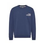 Bluza de trening cu decolteu la baza gatului si logo pe piept