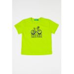 Tricou cu decolteu la baza gatului si imprimeu