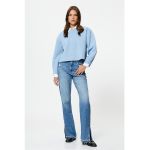 Bluza crop cu maneci cazute
