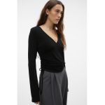 Bluza cu decolteu in V si snururi