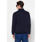 Bluza de trening cu fenta cu fermoar