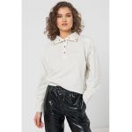 Bluza de trening cu guler cu capse