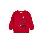 Bluza de trening din amestec de bumbac cu imprimeu