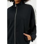 Bluza de trening din amestec de modal cu fermoar