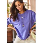 Bluza de trening lejera cu decolteu la baza gatului