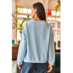 Bluza de trening lejera cu decolteu la baza gatului