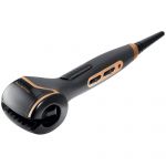 Ondulator automat Rowenta Expertise So Curl CF3710F0, 230&#186;, Invelis ceramic si turmalina, Negru/Portocaliu