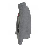 Bluza de trening din amestec de bumbac organic cu fermoar