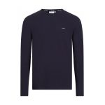 Bluza slim fit cu decolteu la baza gatului