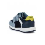 Pantofi sport cu inchidere velcro si detalii din piele intoarsa
