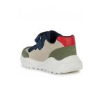 Pantofi sport cu inchidere velcro si detalii din piele intoarsa