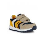 Pantofi sport cu inchidere velcro si detalii din piele intoarsa