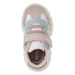 Pantofi sport cu model colorblock si insertii din piele intoarsa