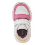 Pantofi sport din piele ecologica cu inchidere velcro si insertii din material textil
