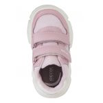 Pantofi sport din piele ecologica cu inchidere velcro si insertii din material textil