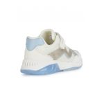Pantofi sport din piele ecologica si material textil cu inchidere velcro