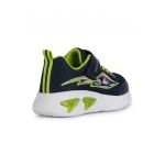 Pantofi sport din piele ecologica si plasa cu inchidere velcro