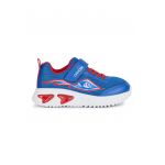 Pantofi sport din piele ecologica si plasa cu inchidere velcro