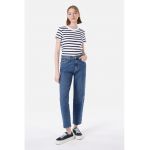 Blugi crop cu croiala dreapta