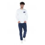Bluza cu decolteu la baza gatului si imprimeu grafic