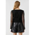 Bluza de plasa cu decolteu in V