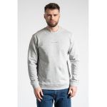Bluza de trening din amestec de bumbac organic cu decolteu la baza gatului