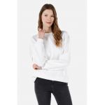 Bluza de trening texturata cu decolteu rotund