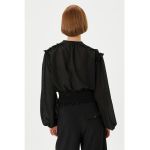 Bluza cu volane si buline texturate