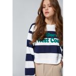 Bluza de trening crop cu model