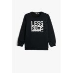 Bluza de trening cu imprimeu text