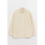 Bluza de trening din material teddy cu buzunar kangaroo