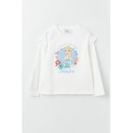 Bluza din amestec de bumbac cu imprimeu