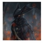 Tablou afis Bloodborne - Material produs:: Tablou canvas pe panza CU RAMA, Dimensiunea:: 80x80 cm