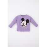 Bluza de bumbac cu imprimeu Mickey Mouse