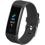 Bratara Smart Celly Fitness Tracker Buddy HR Thermo, Negru