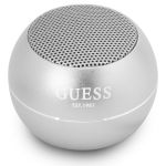 Boxa portabila Guess Mini Bluetooth Speaker, 3W, Autonomie 4 ore, Argintiu