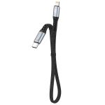 Cablu de date Dudao, Type-C-Lightning, 20W PD, Lungime 23 cm, Negru