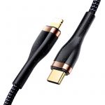 Cablu de date Lightning, Usams, U64, 1.2m, SJ489USB01, Negru
