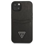 Husa de protectie telefon Guess pentru Apple iPhone 13 mini, PU Saffiano Case, Negru