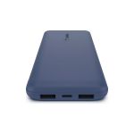 Baterie externa Belkin, 10000 mAh, Boost Charge, 15W, 3 porturi Type-C/2x USB, Cablu Type-C, Albastru