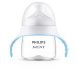 Cana de tranzitie Philips Avent Natural Response SCF263/61, 150 ml, tetina debit 5, +6 luni, tetina care functioneaza ca sanul mamei, tetina fara scurgeri, fara BPA, usor de curatat, Transparent