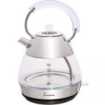 Fierbator electric FRAM FEK-2200GX, 2200W, capacitate 1.7 L, corp din sticla, Sticla/Inox