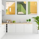 Set 3 tablouri arhitectura moderna minimalista - Dimensiune multicanvas: 3 tablouri 80x120 cm