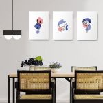 Set 3 tablouri Boho plante portret femeie - Dimensiune multicanvas: 3 tablouri 80x120 cm