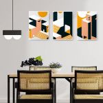 Set 3 tablouri cladiri moderne detaliu - Dimensiune multicanvas: 3 tablouri 80x120 cm
