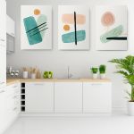 Set 3 tablouri Boho minimalism forme abstracte - Dimensiune multicanvas: 3 tablouri 30x45 cm