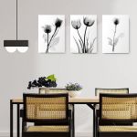Set 3 tablouri flori lalele multicanvas - Dimensiune multicanvas: 3 tablouri 80x120 cm