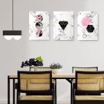 Set 3 tablouri forme geometrice abstracte - Dimensiune multicanvas: 3 tablouri 80x120 cm